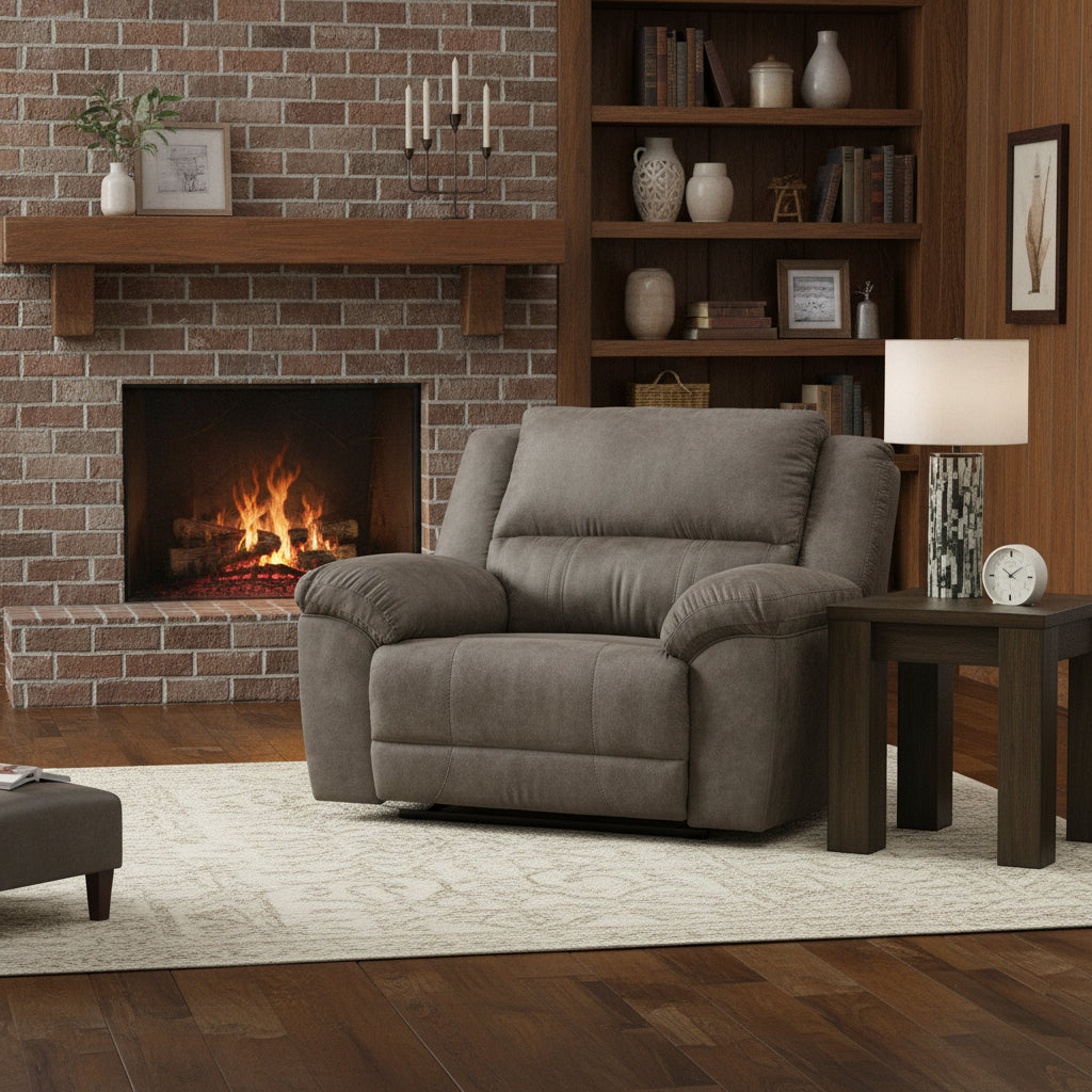 Signature Design by Ashley Laresview Brown Oversized Recliner