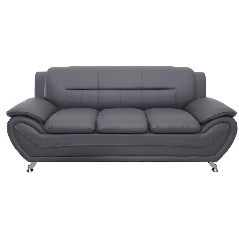 Nowoczesna sofa tapicerowana skórą ekologiczną