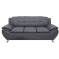 Nowoczesna sofa tapicerowana skórą ekologiczną