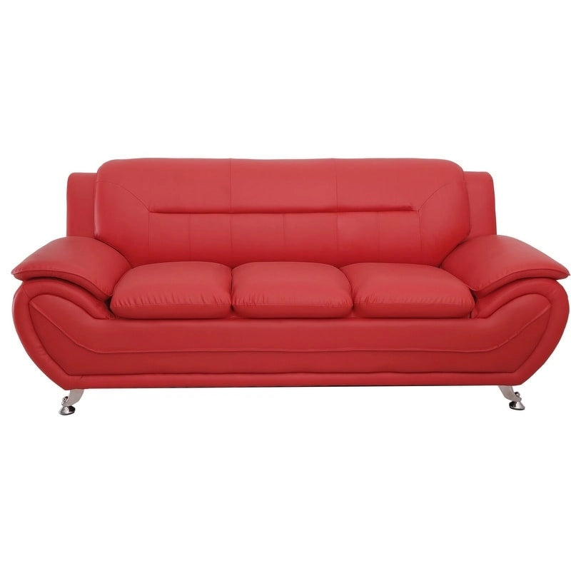 Nowoczesna sofa tapicerowana skórą ekologiczną