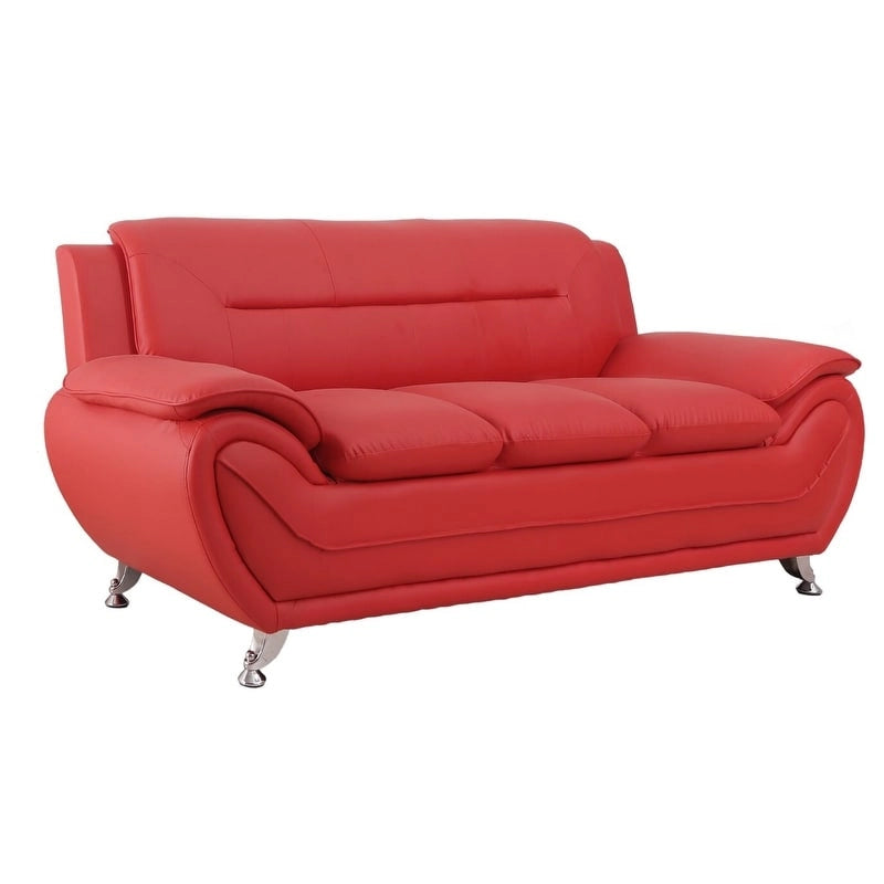 Nowoczesna sofa tapicerowana skórą ekologiczną
