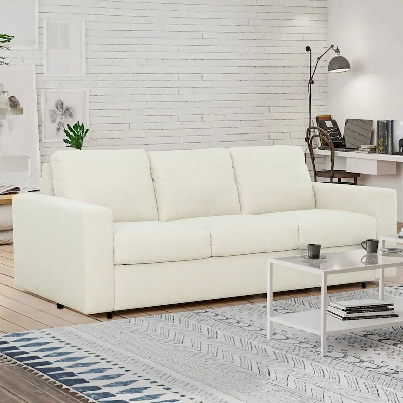 Rozkładana sofa Queen 82 cale z materacem piankowym o grubości 5 cali