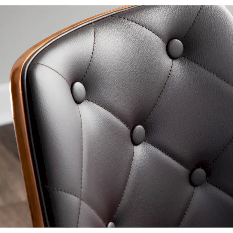 Krzesło do jadalni z drewna orzechowego w stylu Mid-Century Modern, pikowane w karo, 3 kolory