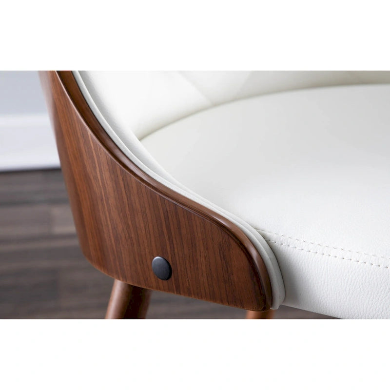 Krzesło do jadalni z drewna orzechowego w stylu Mid-Century Modern, pikowane w karo, 3 kolory