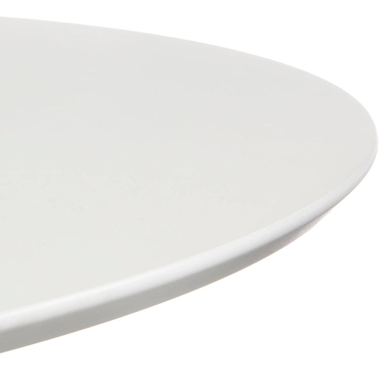 Okrągły stół do jadalni, blat o wyglądzie białego marmuru, złota podstawa w kształcie klatki, średnica 110 cm